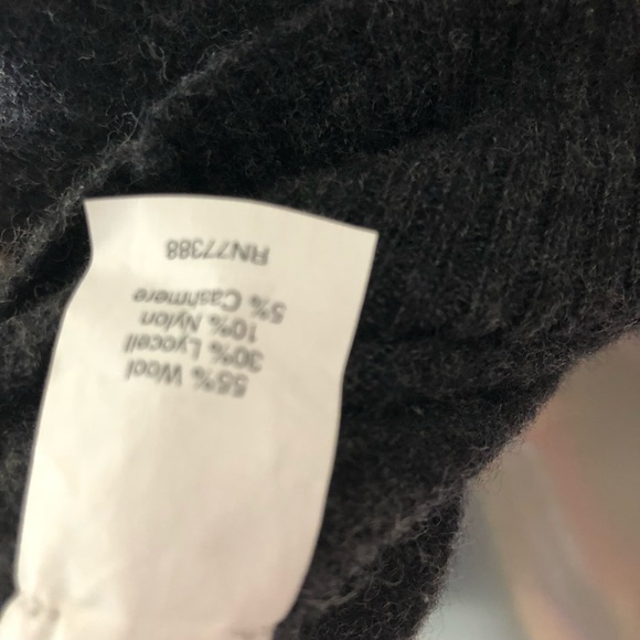 J crew wool and cashmere gray sweater hooded - Picture 6 of 6